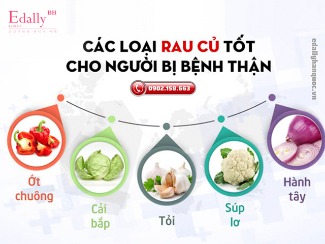 Những loại thực phẩm người mắc bệnh suy thận nên ăn