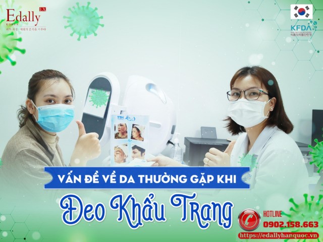 Những vấn đề da thường gặp khi mang khẩu trang thường xuyên