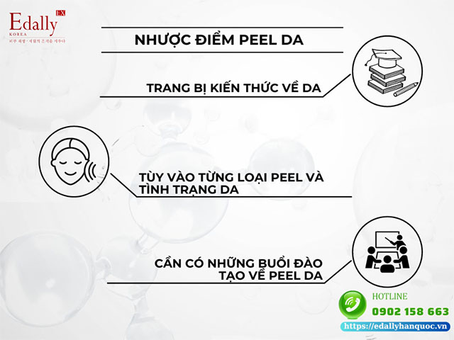 Nhược điểm của peel da