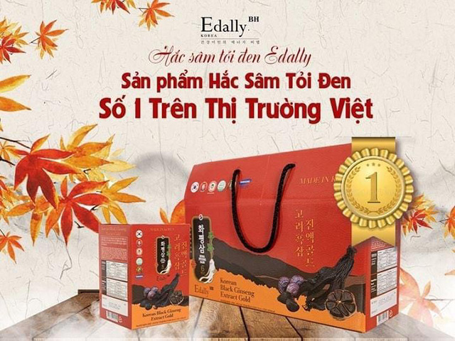 Nước Hắc Sâm Tỏi Đen Edally BH Hàn Quốc - Sản phẩm Hắc Sâm Tỏi Đen số 1 trên thị trường Việt Nam hiện nay