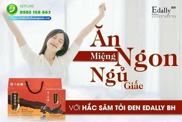 Nước Hắc sâm Tỏi đen Edally Hwa Pyung Sam - Giải pháp toàn diện giúp cải thiện giấc ngủ một cách tự nhiên