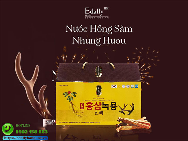 Nước hồng sâm nhung hươu Edally Hwa Pyung Sam - Giải pháp toàn diện giúp phục hồi cơ thể khi thời tiết nắng nóng