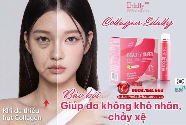 Nước uống Beauty Super Collagen Edally - Bảo bối giúp da không chùng nhão, chảy xệ