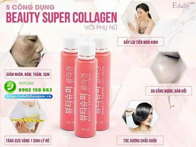 Nước uống Beauty Super Collagen Edally - Giải pháp đẩy lùi cơn bốc hỏa ở phụ nữ tiền mãn kinh