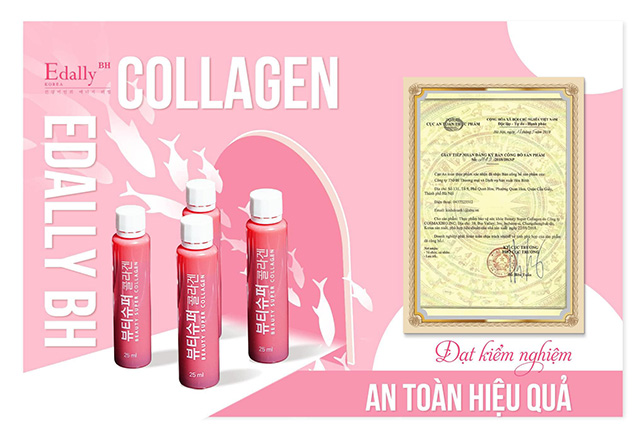 Nước uống Beauty Super Collagen Edally được Bộ Y tế chứng nhận và cấp phép lưu hành