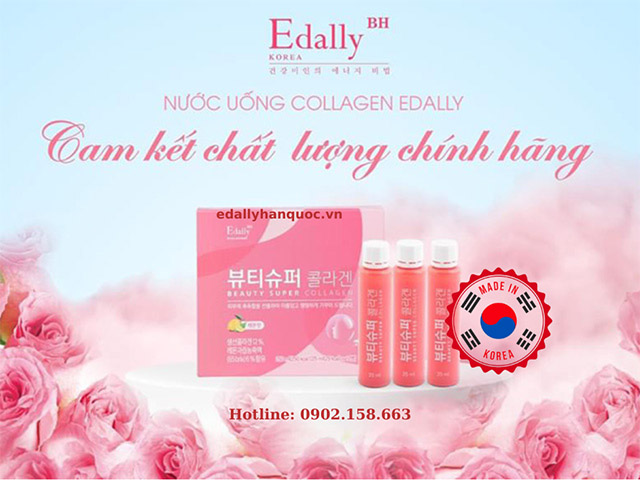 Nước Uống Beauty Super Collagen Edally - Cam kết chất lượng, chính hãng