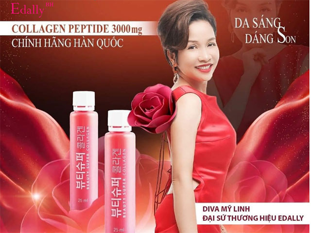Nước Uống Beauty Super Collagen Edally Hàn Quốc được Diva MỹLinh khuyên dùng