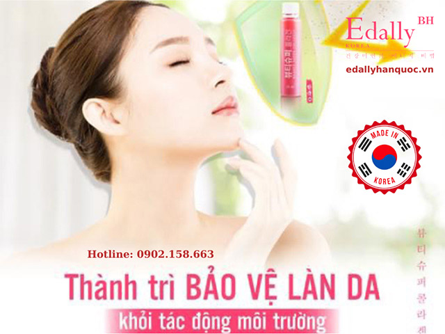 Nước uống Beauty Super Collagen Edally - Thành trì bảo vệ làn da khỏi tác động môi trường 
