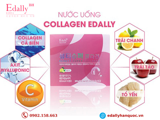 Thành phần quý hiếm của Nước Uống Beauty Super Collagen Edally Hàn Quốc, nhập khẩu, chính hãng