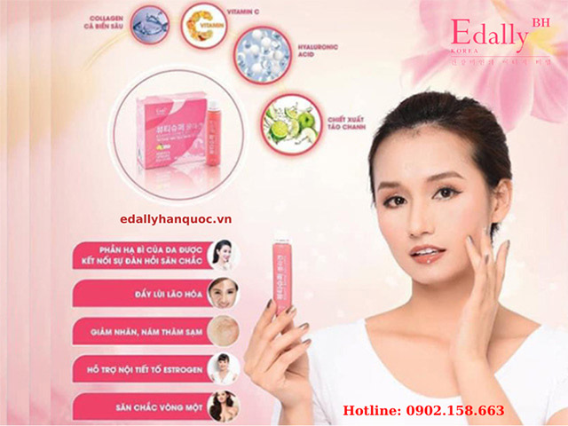 Nước uống Beauty Super Collagen Edally giúp cải thiện nội tiết tố nữ