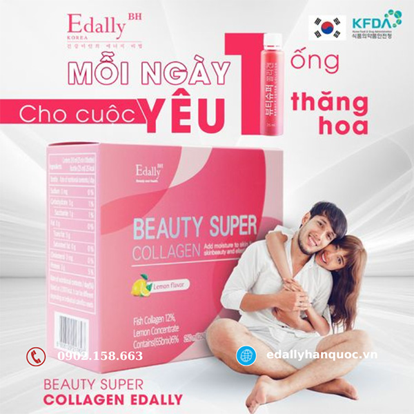 Mỗi ngày 1 ống Nước Uống Collagen Edally cho cuộc yêu thăng hoa