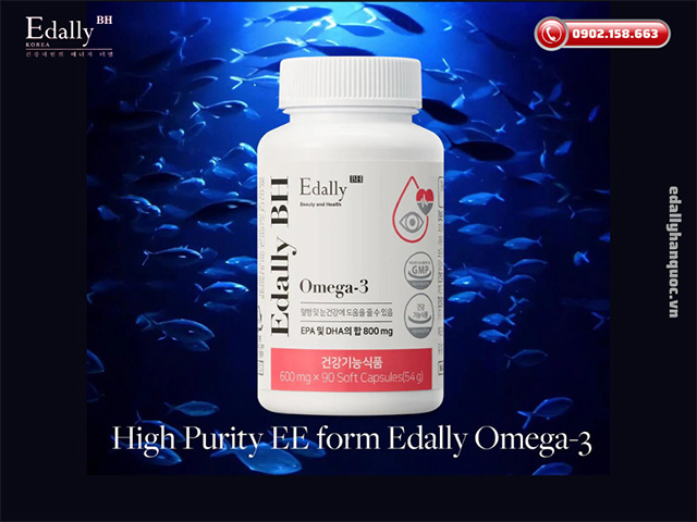 Viên uống bổ sung Omega-3 Edally BH Hàn Quốc nhập khẩu chính hãng