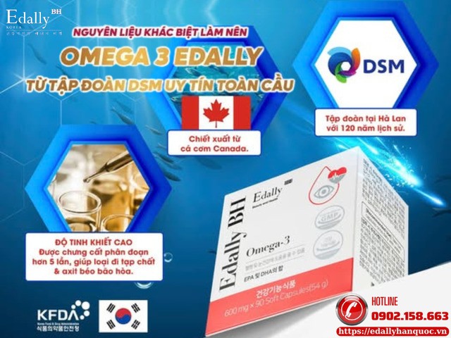 Omega-3 Edally - bạn đồng hành lớn của người tiểu đường