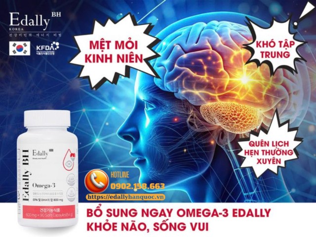 Omega-3 Edally Hàn Quốc nhập khẩu chính hãng