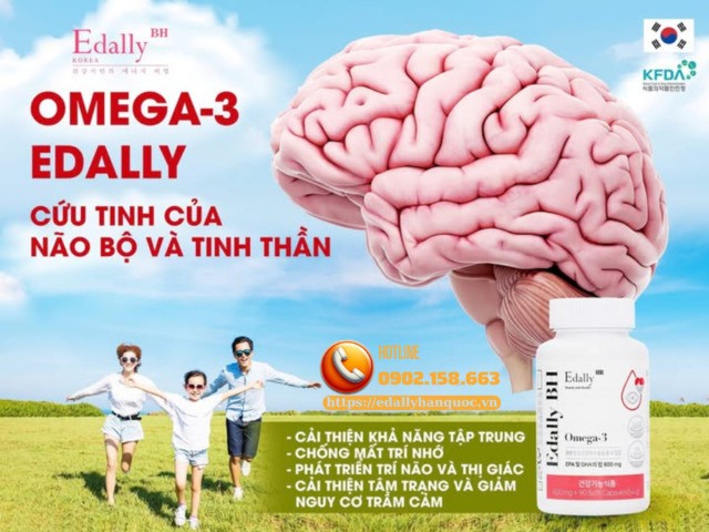 Omega-3 Edally - Cứu tinh của não bộ và tinh thần