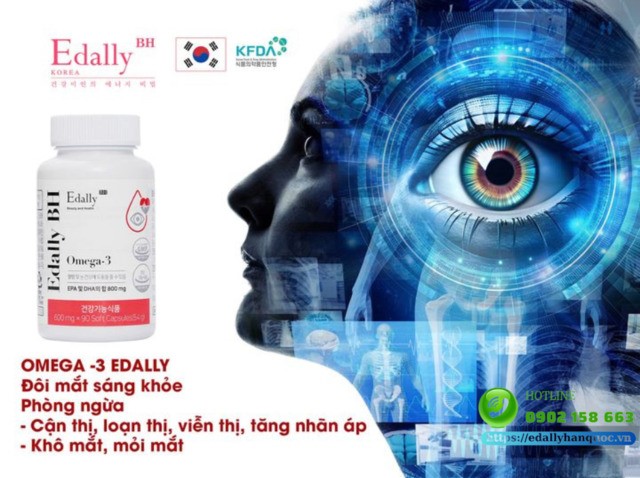 Tác dụng của viên uống Omega-3 Edally BH Hàn Quốc nhập khẩu chính hãng