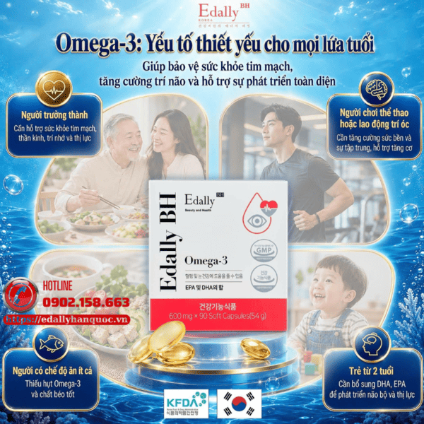 Omega 3 không chỉ cần thiết cho trẻ em mà còn là yếu tố thiết yếu cho mọi lứa tuổi