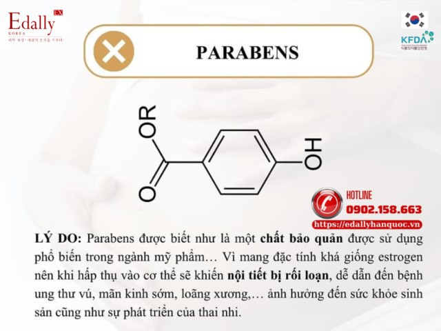 Parabens và hương liệu là những hoạt chất mẹ bầu nên tránh khi mang thai và cho con bú