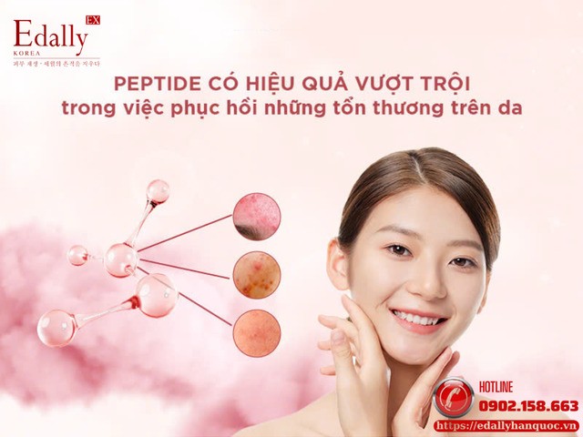 Peptide có hiệu quả vượt trội trong việc phục hồi các tổn thương trên làn da