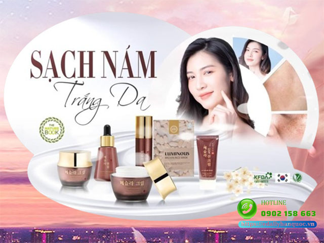 Phác đồ điều trị chứng rối loạn tăng sắc tố da không Hydroquinone của Mỹ phẩm thuần chay The Nature Book