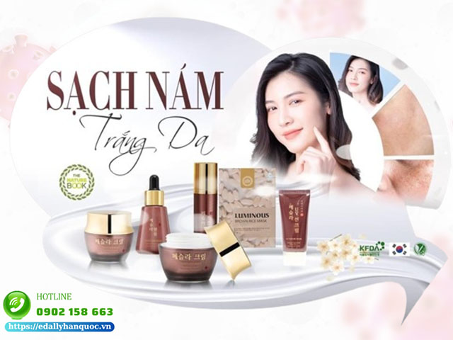 Phác đồ trị nám tại nhà đến từ thương hiệu Mỹ phẩm thuần chay The Nature Book Hàn Quốc