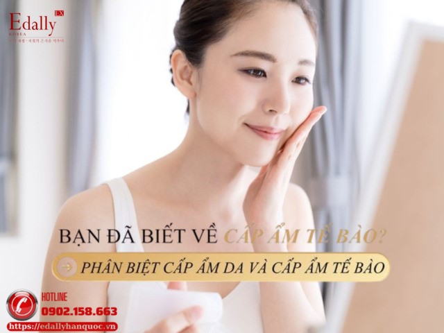 Phân biệt cấp ẩm cho da với cấp ẩm cho tế bào