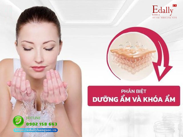 Phân biệt dưỡng ẩm và khóa ẩm cho da