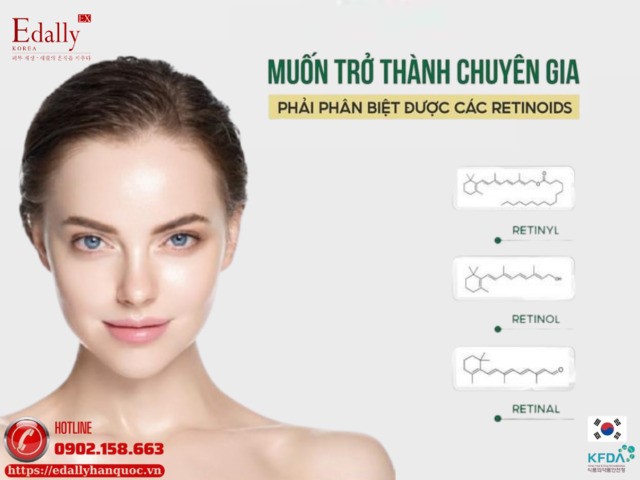 Phân biệt Retinol, Retinal và Retinyl Palmitate trong họ Retinoids