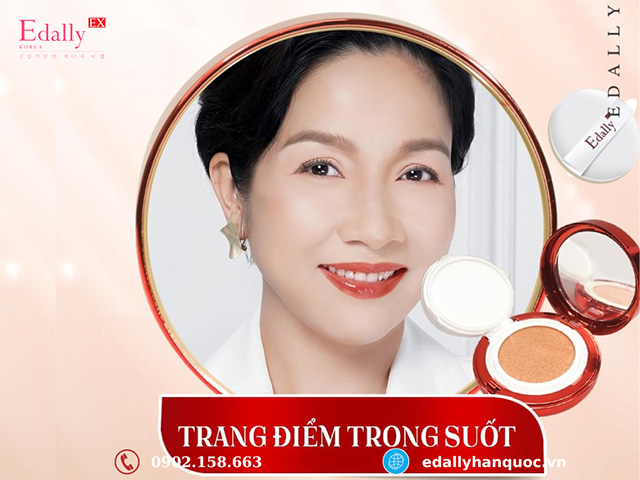 Phấn nước dưỡng ẩm chống tia UV Edally EX Hàn Quốc với lớp trang điểm trong suốt