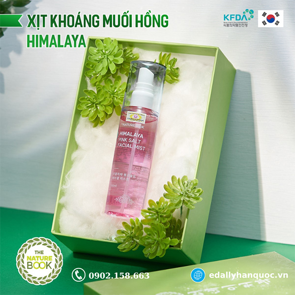 Món quà tặng 8/3 - Xịt khoáng muối hồng Himalaya The Nature Book