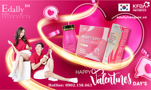 Món quà tặng Valentine 14/2 đến từ thương hiệu Thực phẩm bảo vệ sức khỏe Edally BH Hàn Quốc