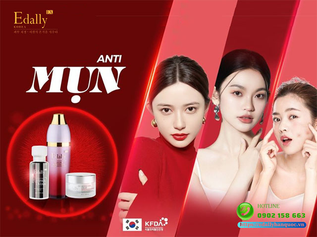 Quà Valentine tặng nàng combo anti mụn Edally EX Hàn Quốc