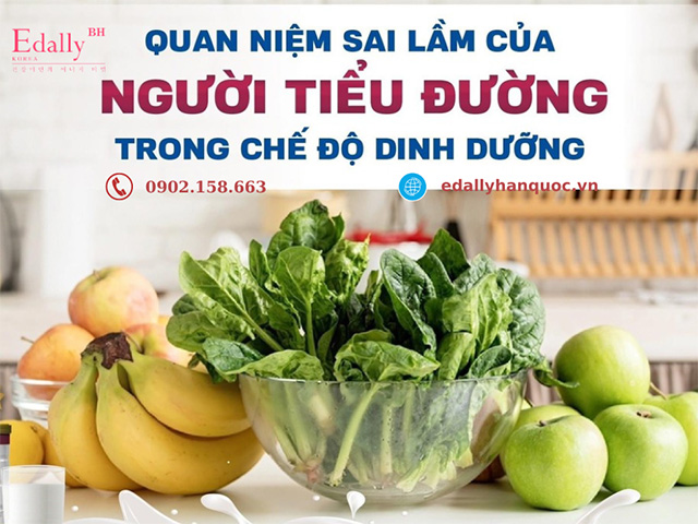 Những quan điểm sai lầm của người bệnh tiểu đường trong chế độ dinh dưỡng