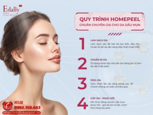 Quy Trình Homepeel Chuẩn Chuyên Gia Cho Da Dầu Mụn
