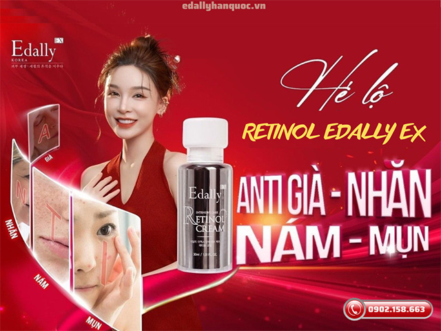 Kem Retinol Edally EX Hàn Quốc - Chất phép thuật cho làn da căng bóng và trẻ trung