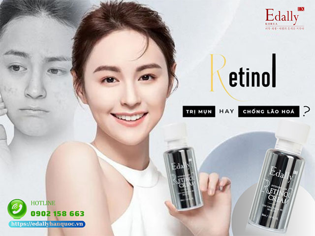 Retinol điều trị mụn hay chống lão hóa?