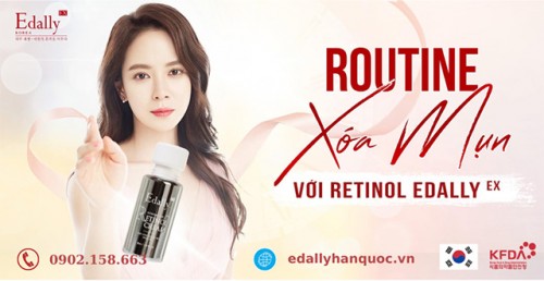 Routine Trị Mụn Với Kem Retinol Edally EX