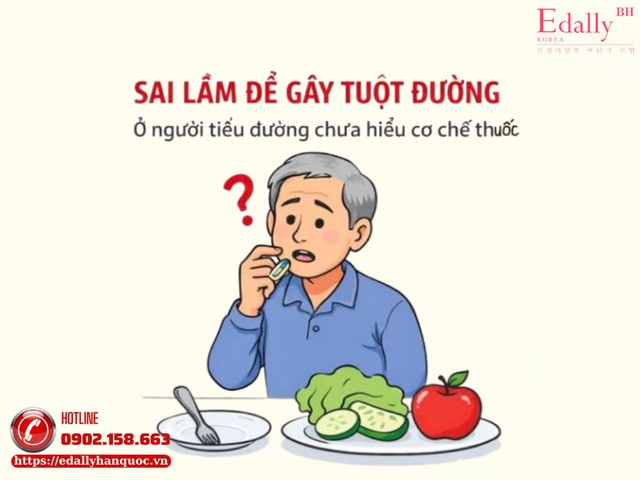 Sai lầm nguy hiểm gây tuột đường ở người bệnh tiểu đường chưa hiểu cơ chế thuốc