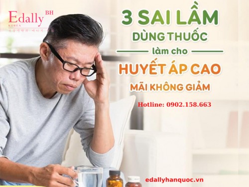 3 Sai Lầm Dùng Thuốc Khiến Huyết Áp Cao Mãi Không Giảm