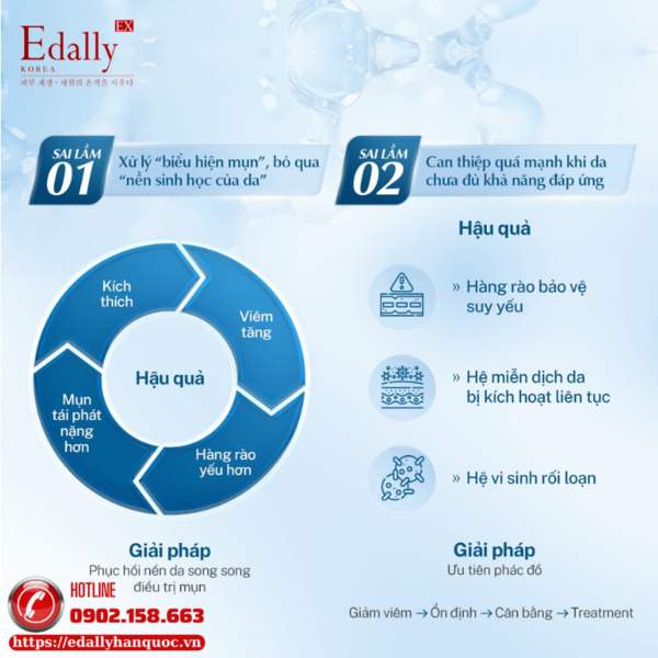 Sai lầm khi xử lý mụn viêm nặng không đúng khiến càng điều trị lại càng nặng hơn Sai lầm khi xử lý mụn viêm nặng không đúng khiến càng điều trị lại càng nặng hơn