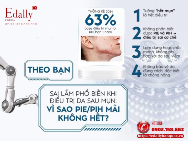Sai lầm phổ biến khi điều trị da sau mụn: vì sao PIE/PIH mãi không hết?