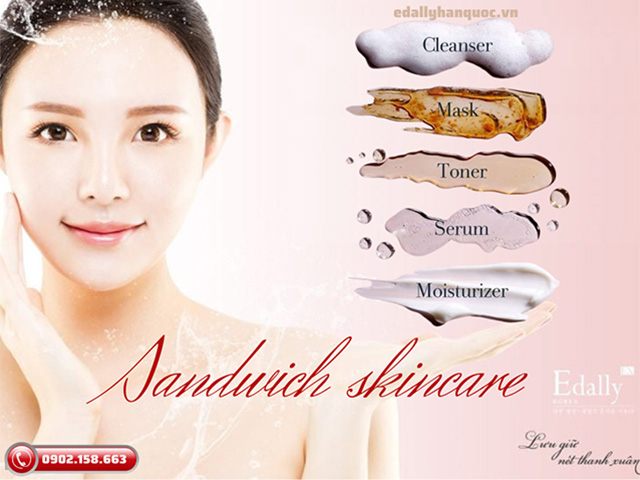 Phương pháp Sandwich skincare - Phương pháp dưỡng da kẹp ẩm