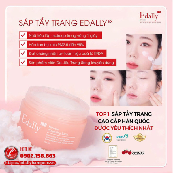 Sáp tẩy trang Edally EX Miracle Cleansing Balm - Top 1 sáp tẩy trang Hàn Quốc được yêu thích nhất