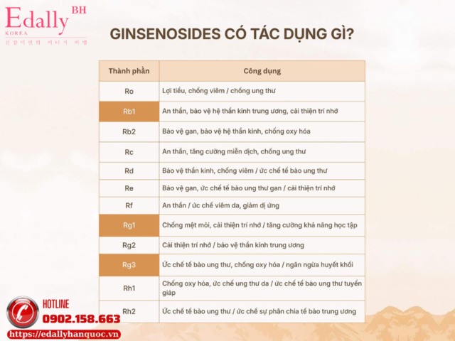 Tác dụng của Saponin hay Ginsenoside trong Nhân sâm