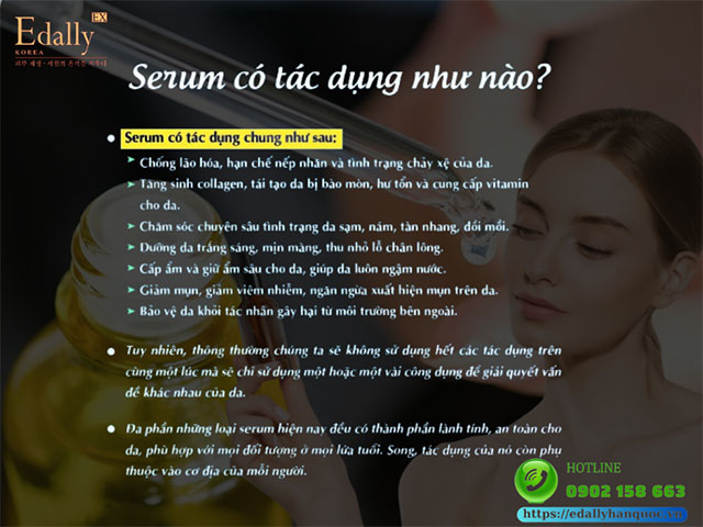 Serum có tác dụng gì?