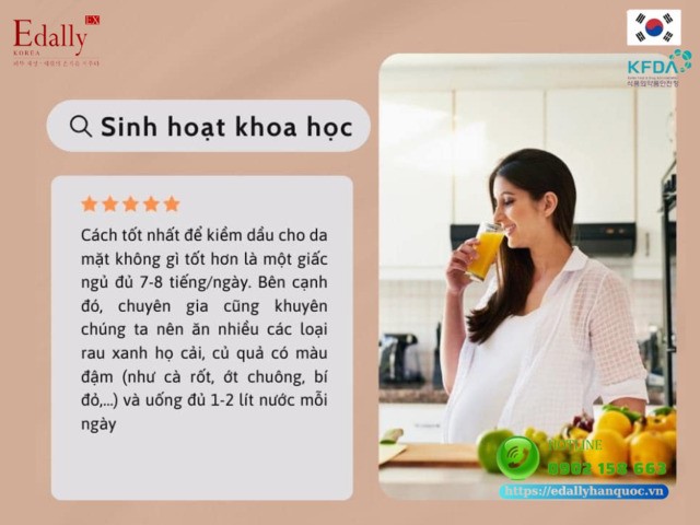 Chế độ sinh hoạt khoa học giúp kiềm dầu cho da dầu hiệu quả