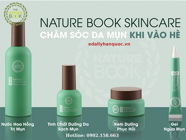 Bộ Skincare trị mụn Đông Y Hàn Quốc The Nature Book