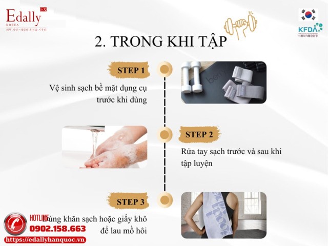 Hướng dẫn cách skincare trong khi tập luyện