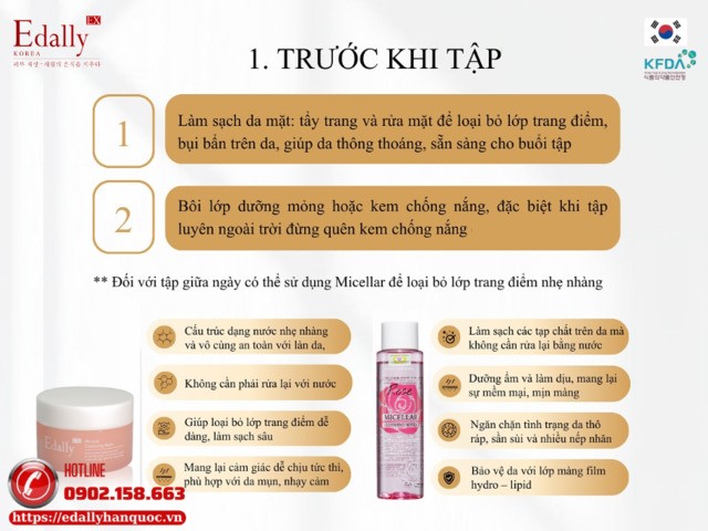 Hướng dẫn cách skincare trước khi tập luyện