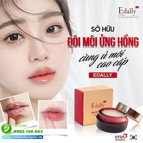 Sở hữu đôi môi ửng hồng cùng Ủ môi Edally EX cao cấp từ Hàn Quốc